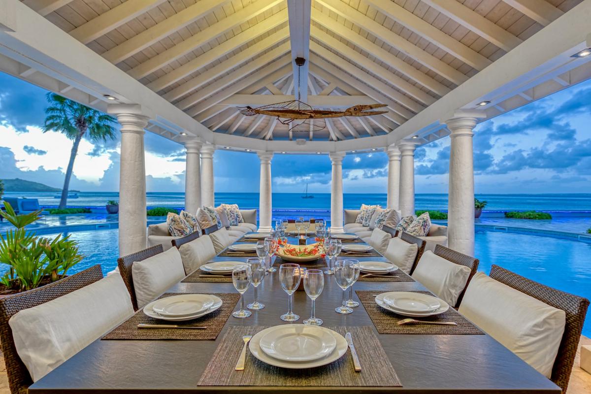 Unique Villa rental St Martin - Outdoor dining